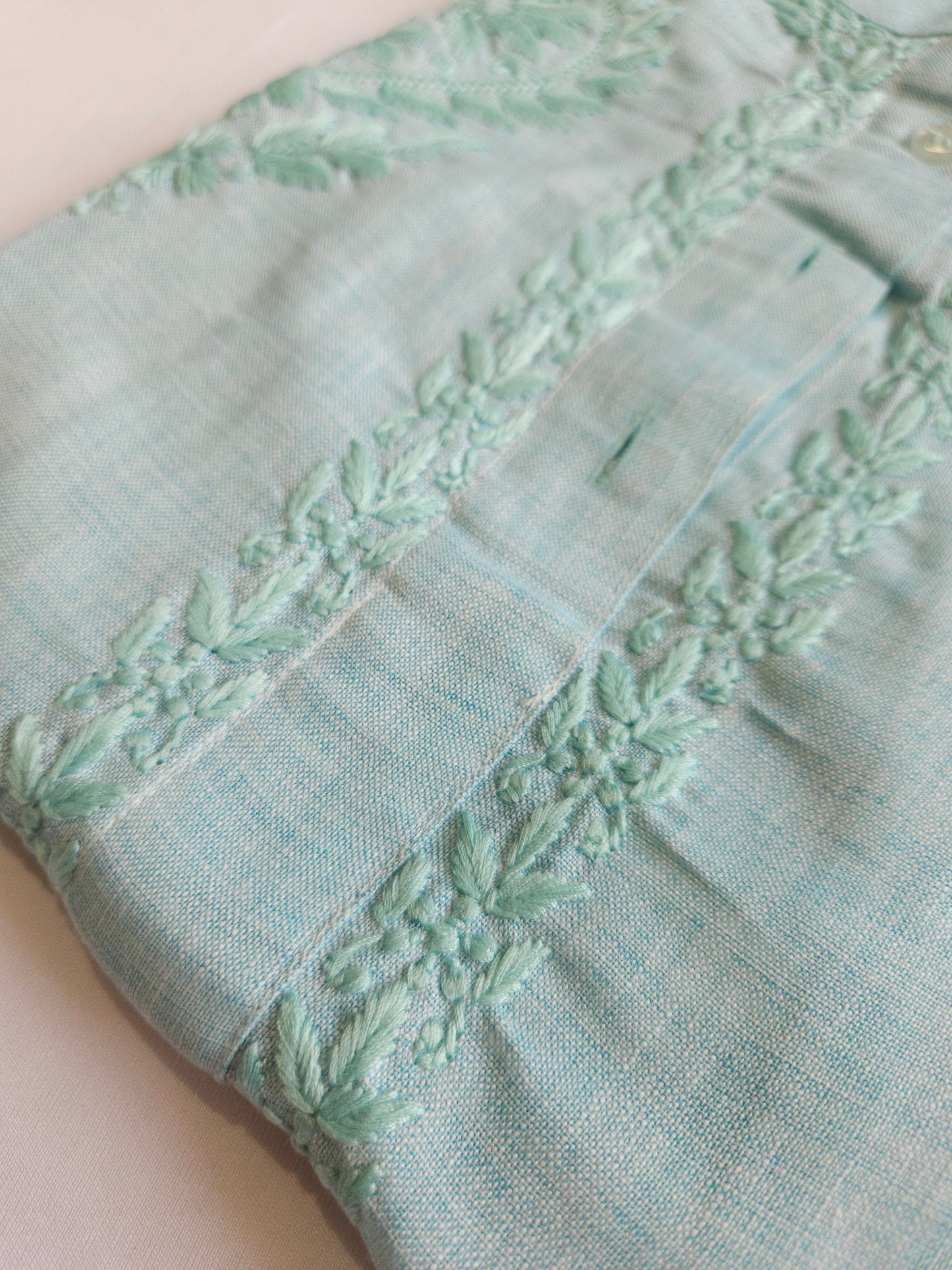 Linen Chikankari Shirt (PSC171)