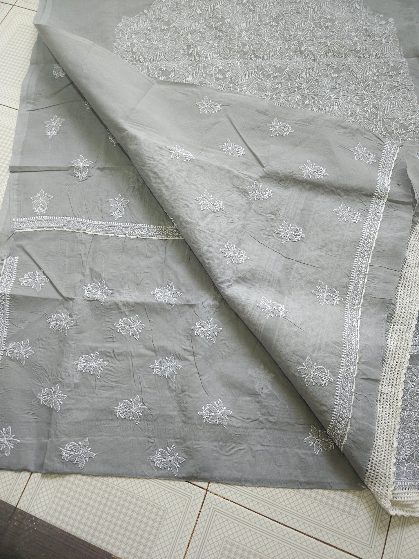 Cotton Voil 3Piece Chikankari Suit CSS003