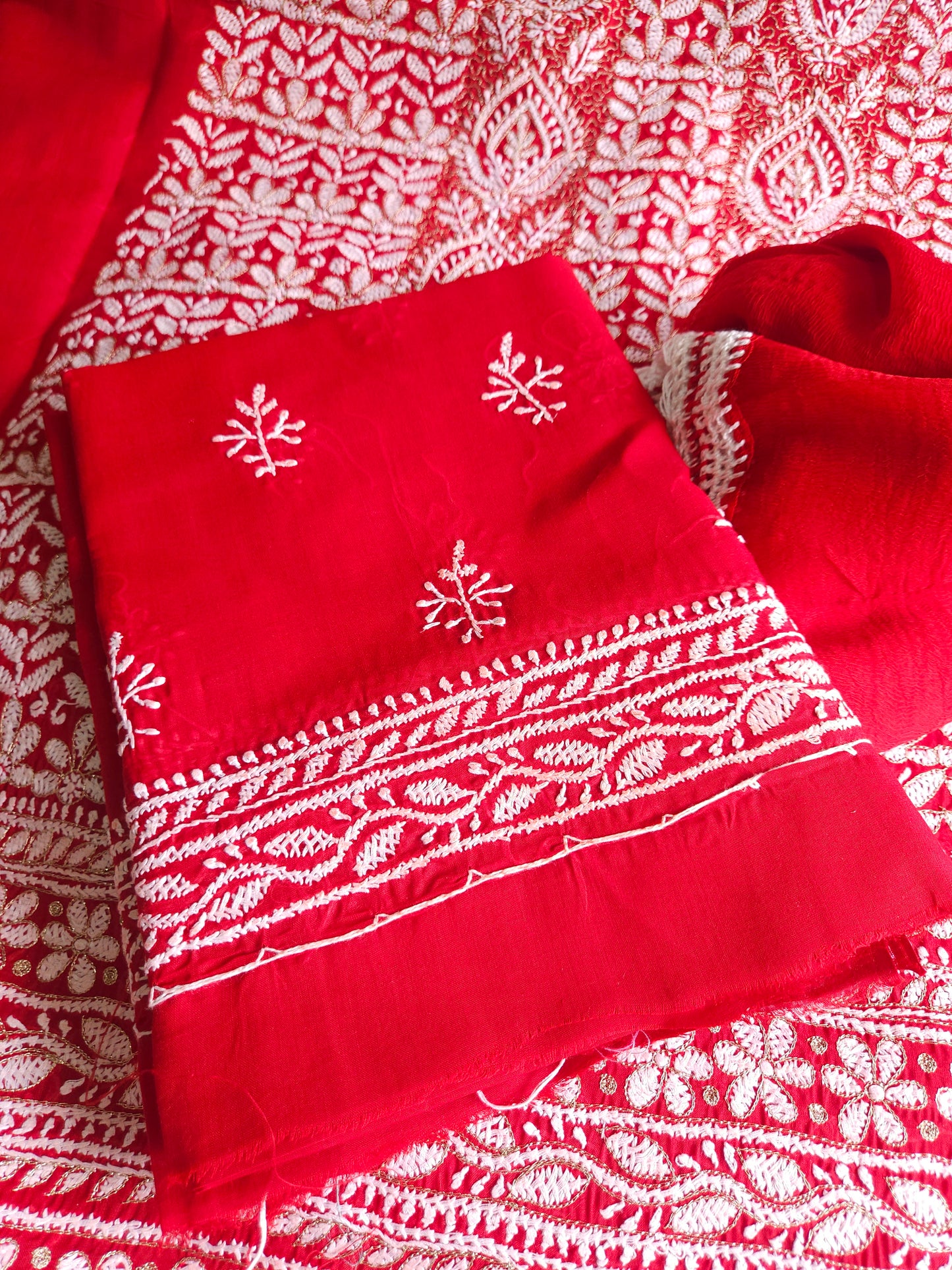 Cotton Voil 3-Piece Chikankari Suit (PSC224)