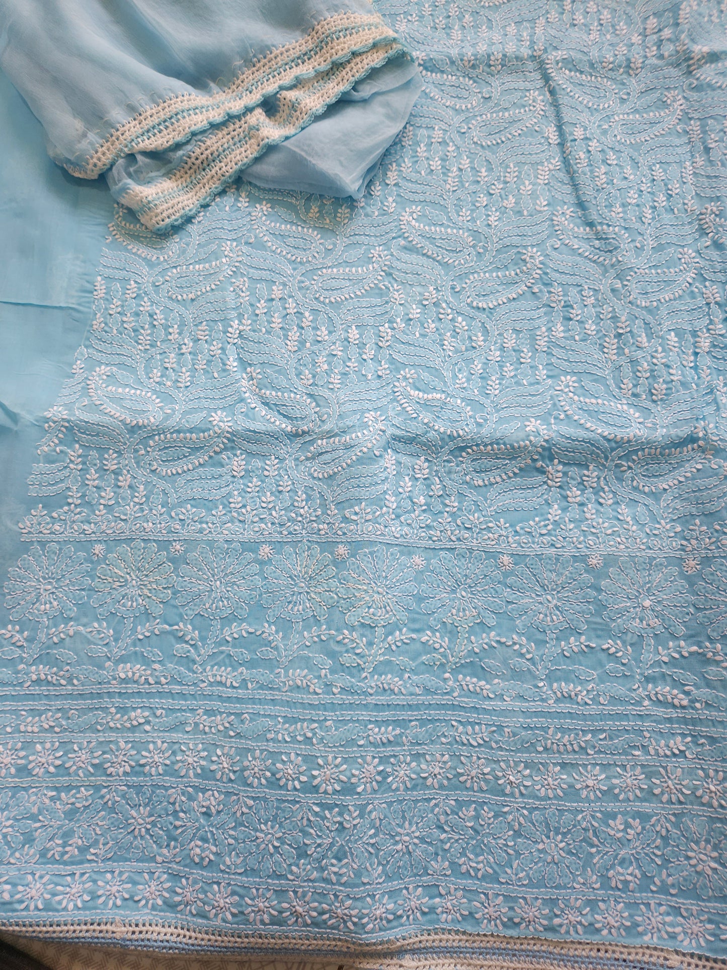 Cotton Voil 3Piece Chikankari Suit