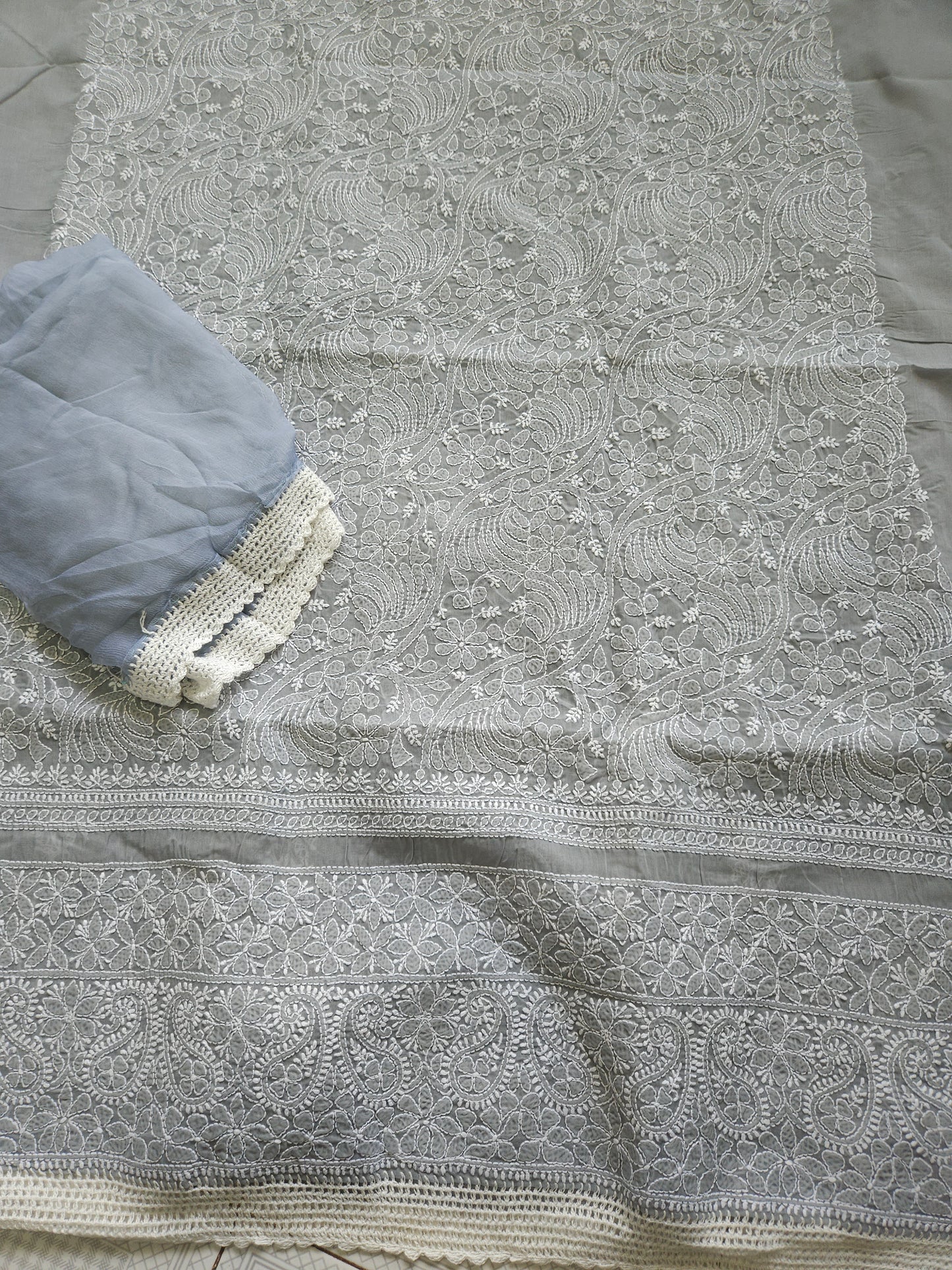 Cotton Voil 3Piece Chikankari Suit CSS003