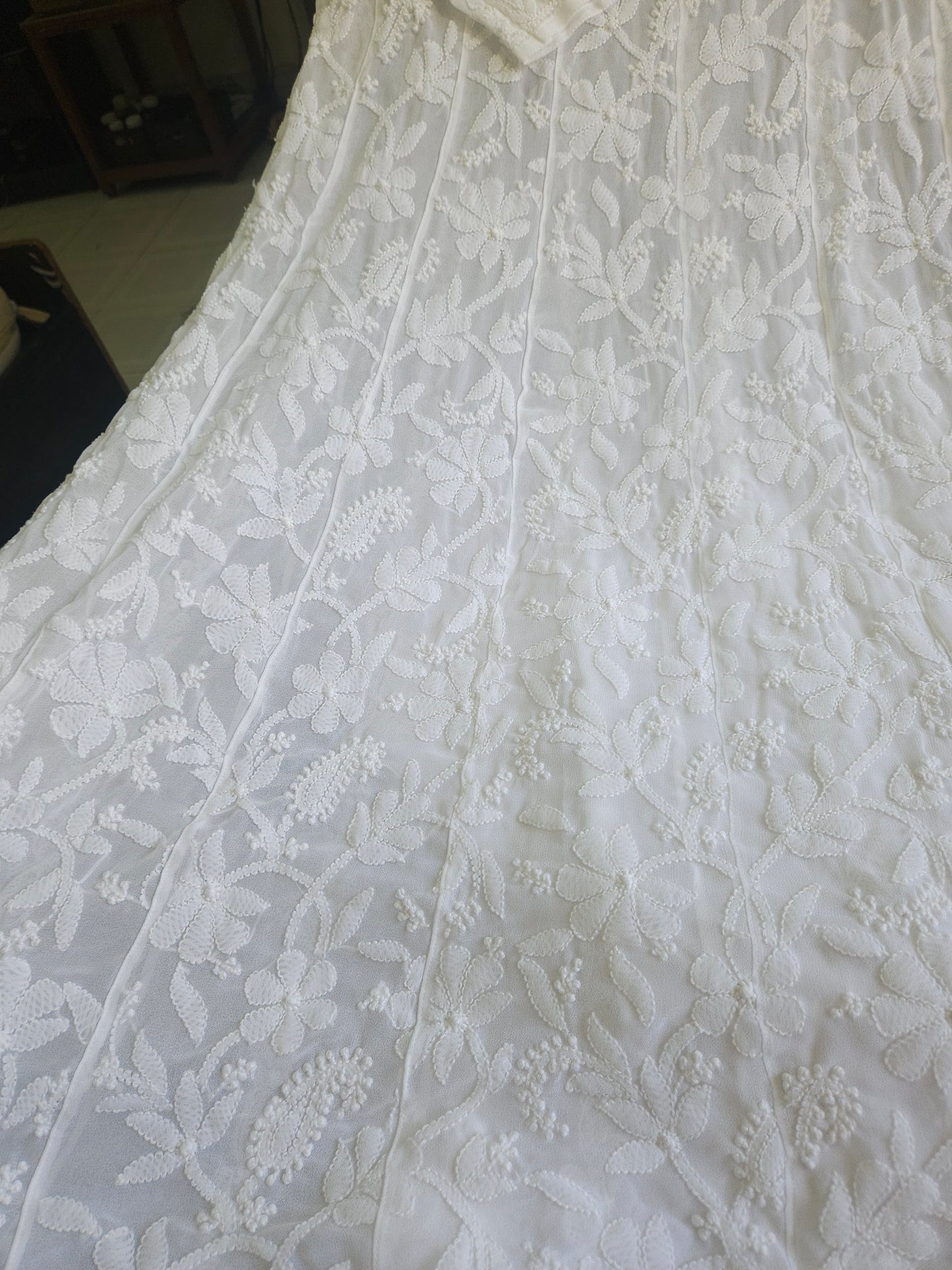 Semi Georgette Anarkali Stitched Size 42 44 46 (PSC165)