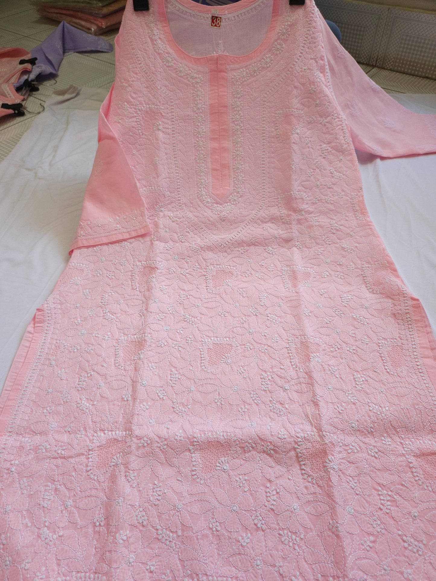 Cotton Voil Full Jaal Handjaali Kurti