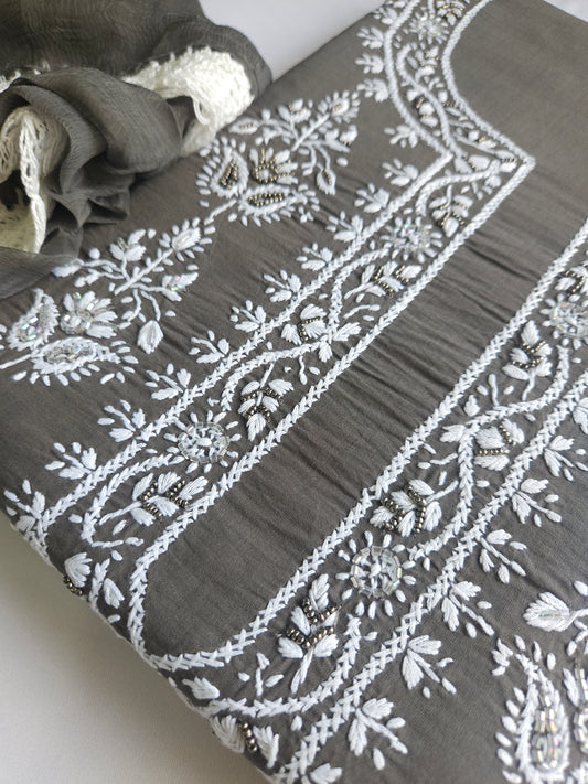 Cotton 3-Piece Chikankari Suit (PSC185)