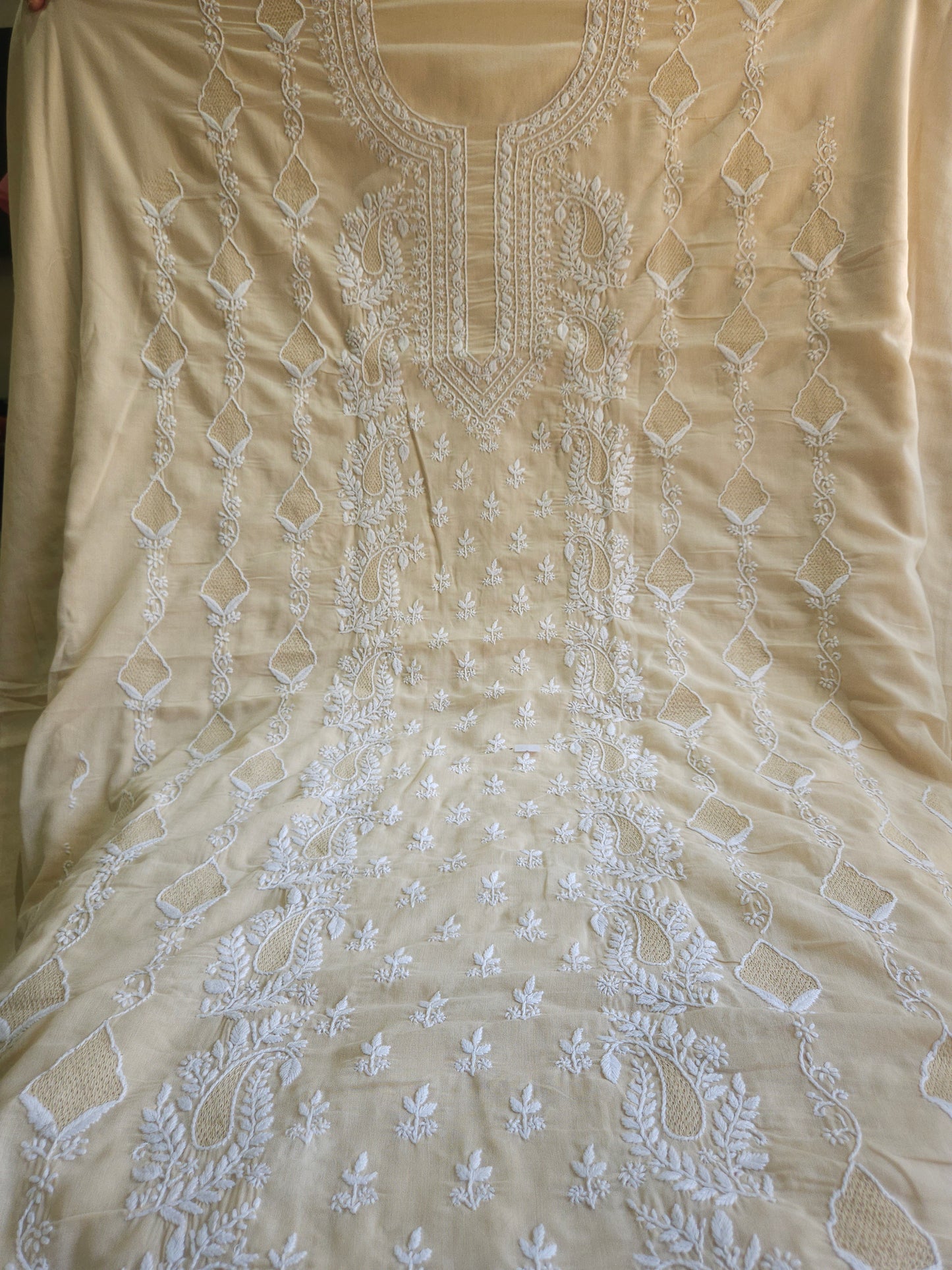 Soft Cotton 3Piece Unstiched Chikankari Suit