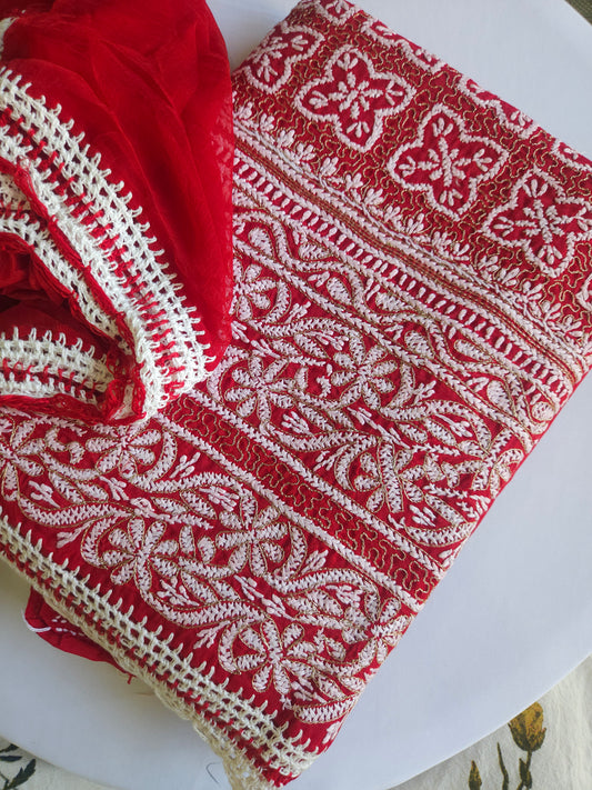 Cotton Voil 3-Piece Suit (PSC216)