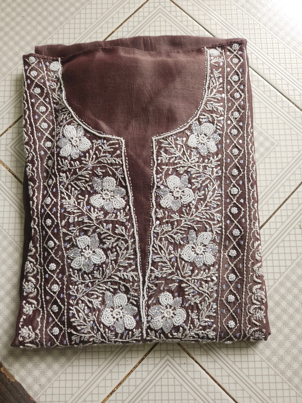 2Piece American Chanderi Coord Set PSC039