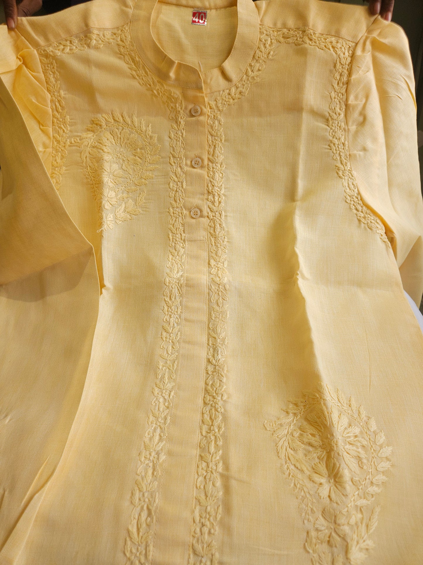 Linen Chikankari Shirt (PSC172)
