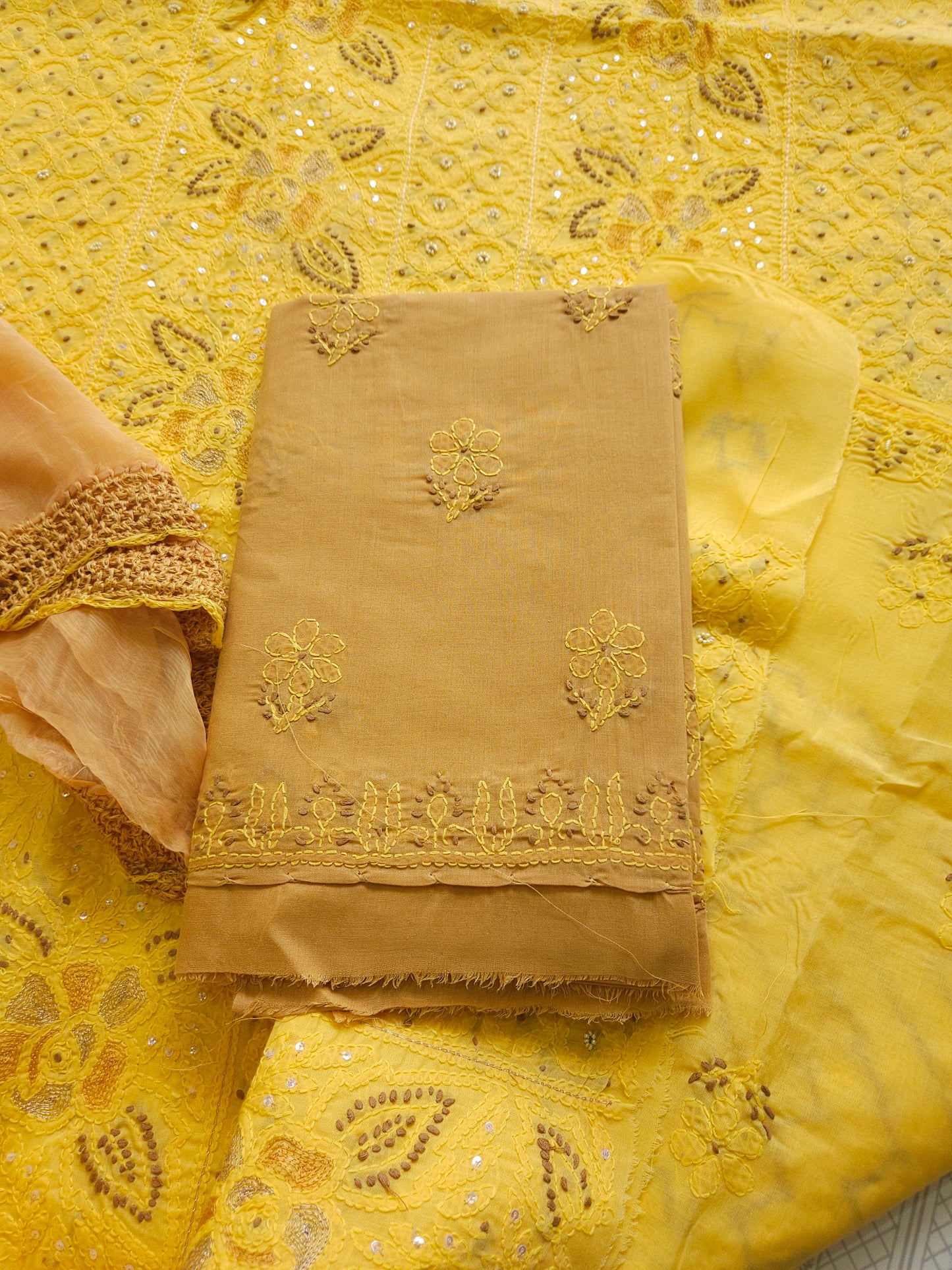 Cotton Voil 3Piece Chikankari Suit