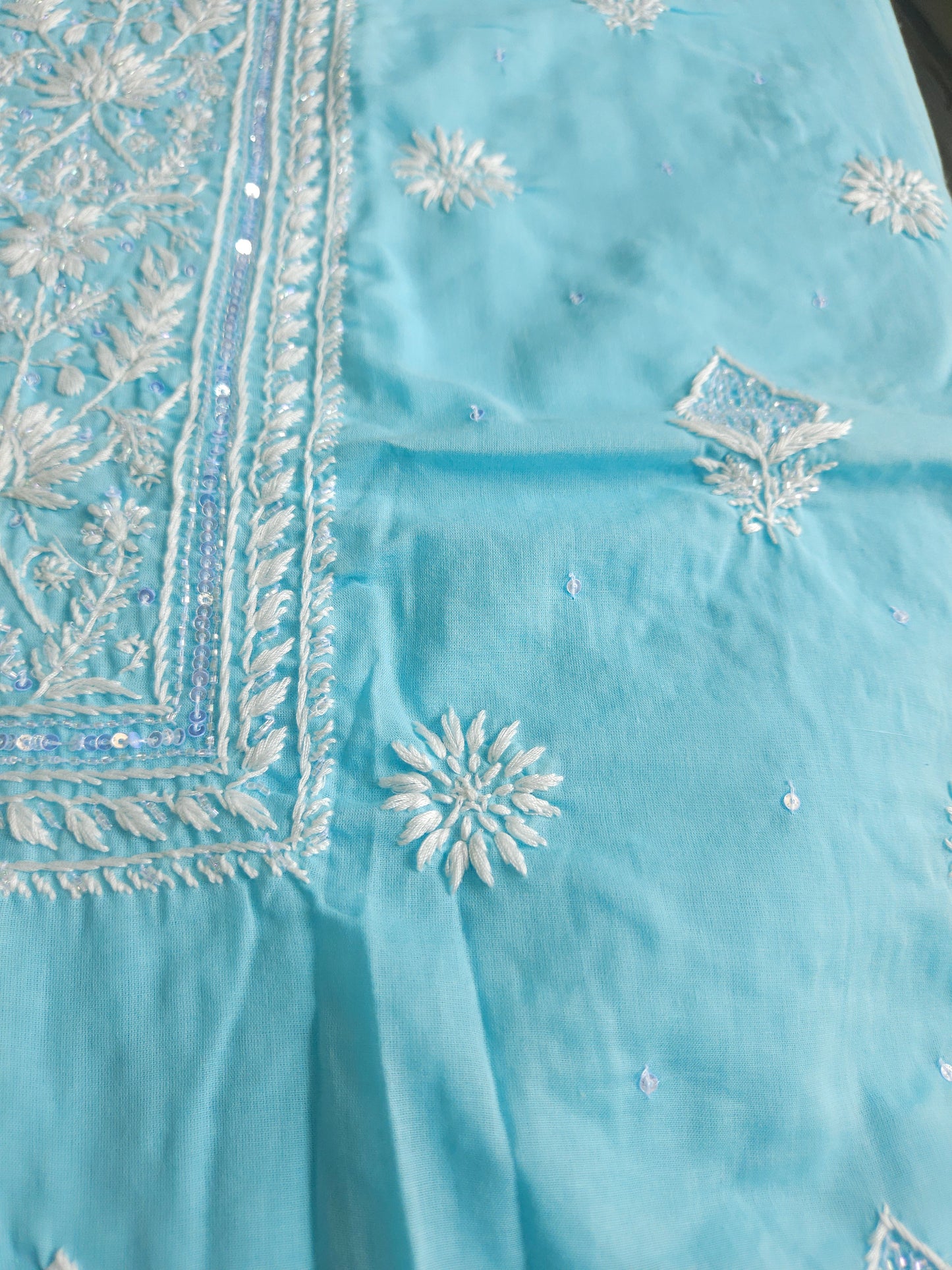 Cotton Unstiched Kurta Fabric with Addon