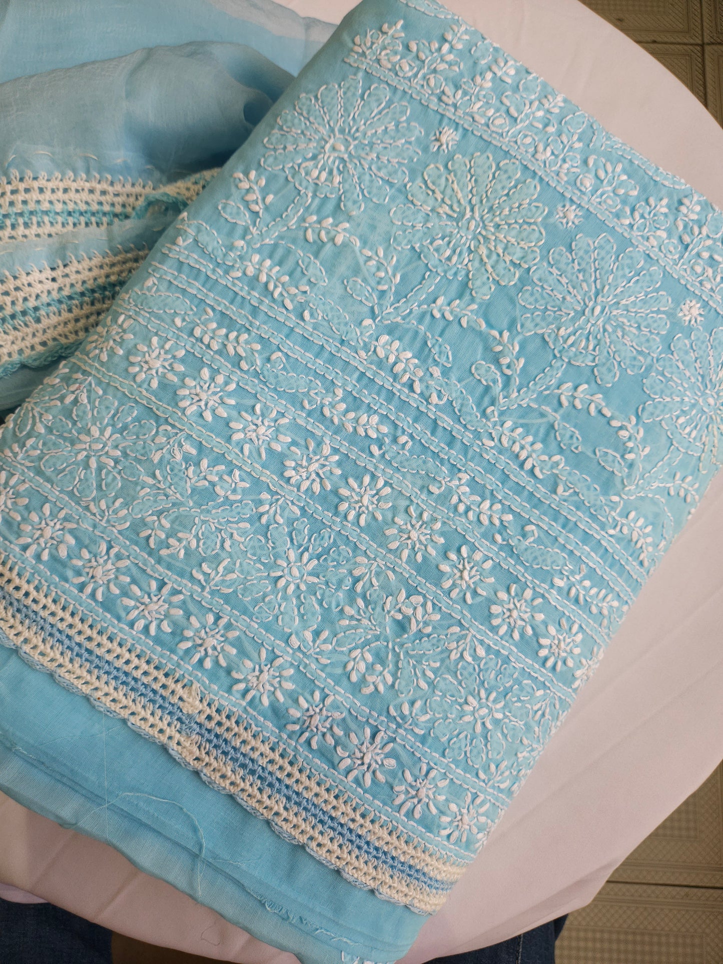 Cotton Voil 3Piece Chikankari Suit