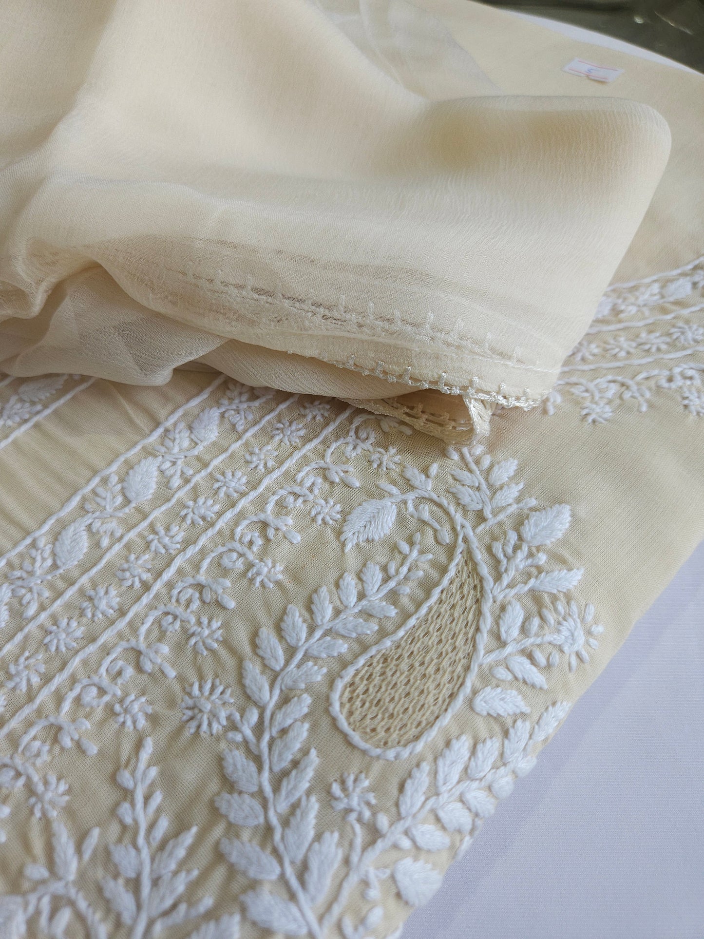 Soft Cotton 3Piece Unstiched Chikankari Suit