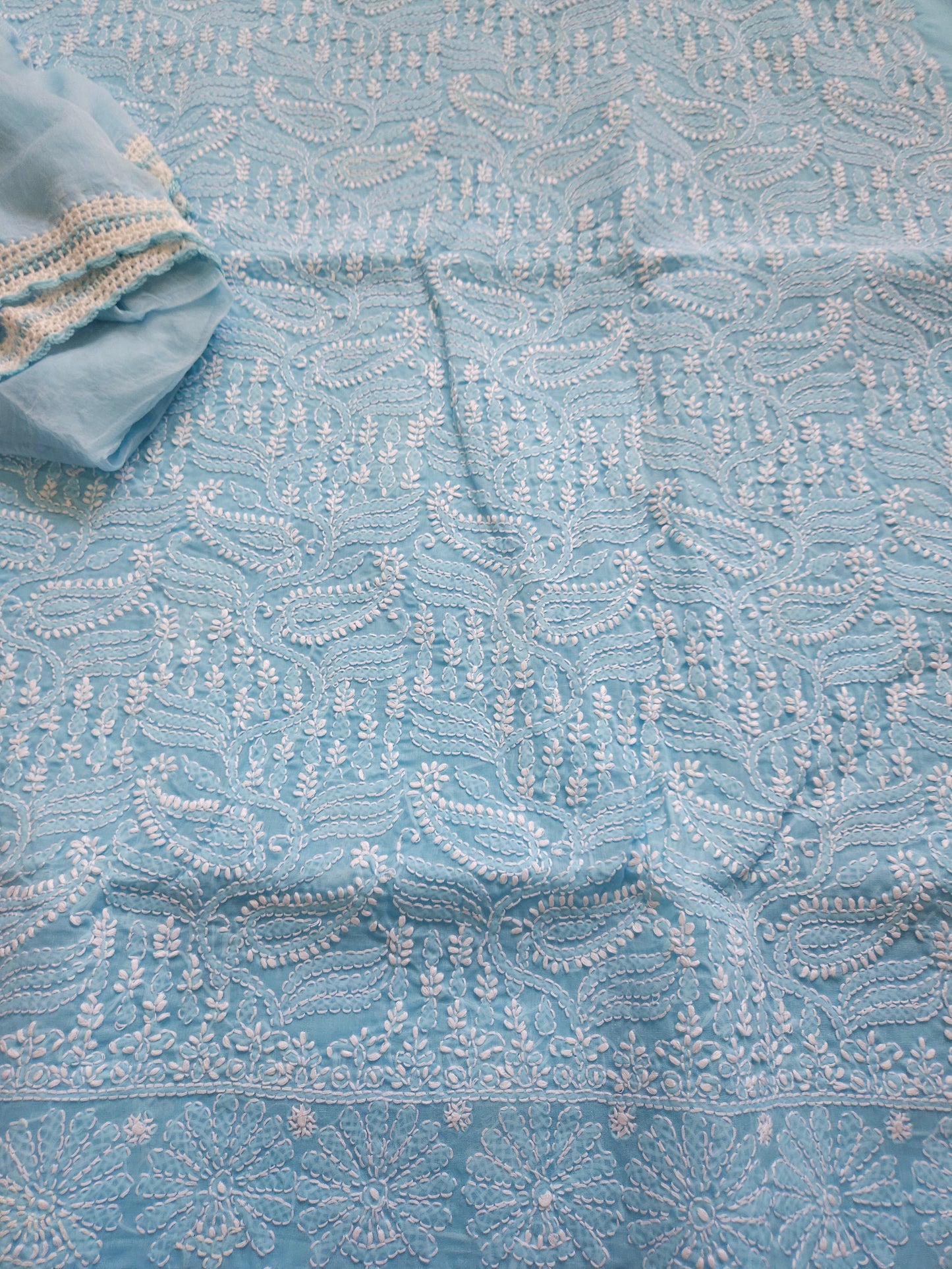 Cotton Voil 3Piece Chikankari Suit