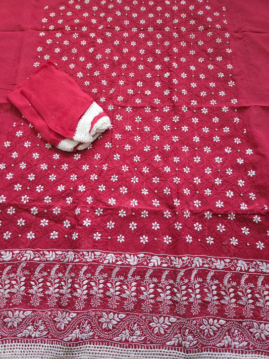 Cotton Voil 3Piece Chikankari Suit
