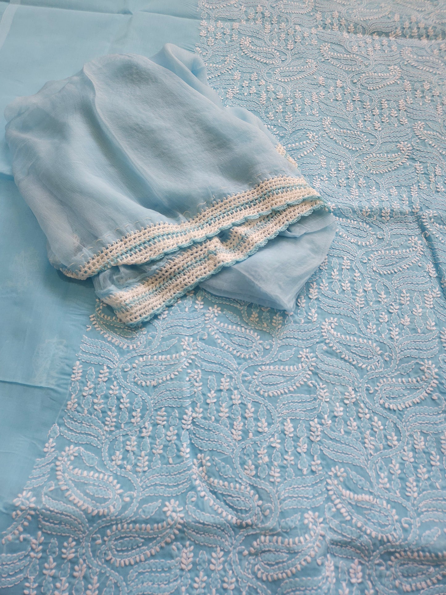 Cotton Voil 3Piece Chikankari Suit