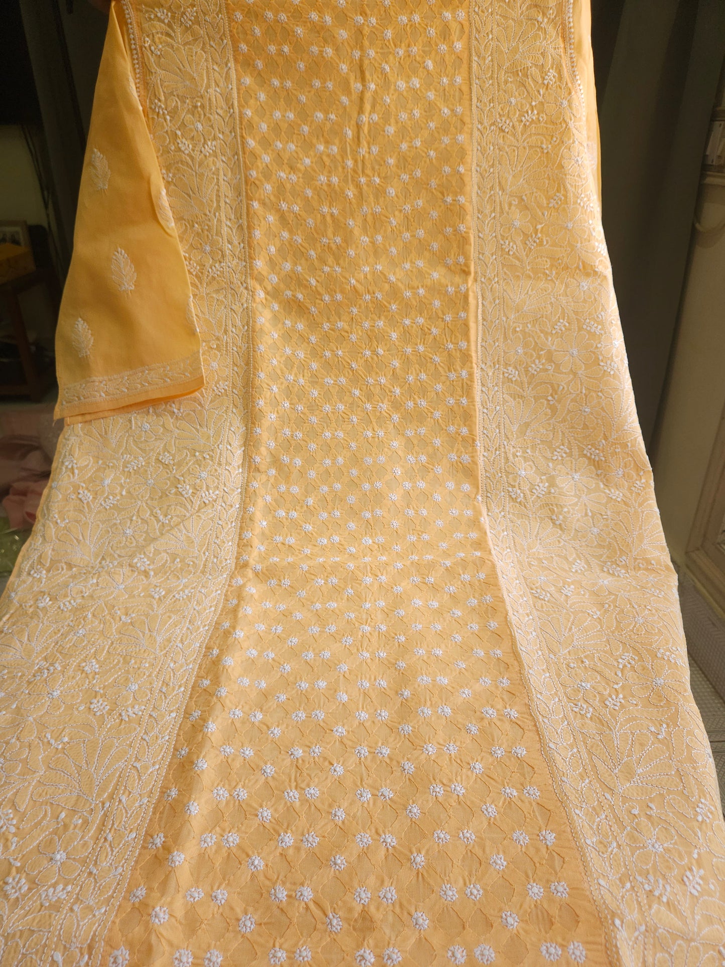Cotton Voil Daraz Chikankari Kurti