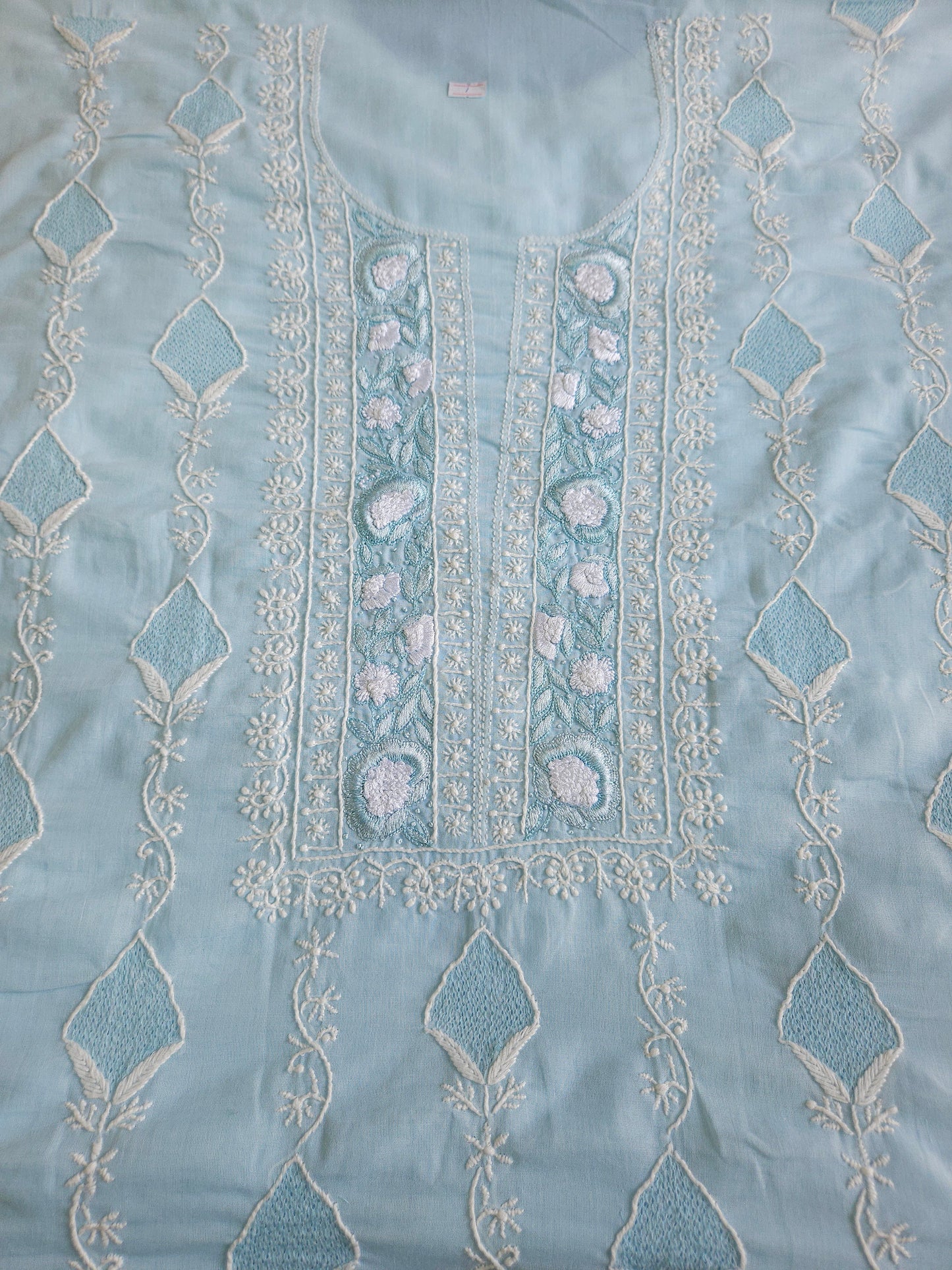 Soft Cotton 3Piece Unstiched Chikankari Parsigara Suir