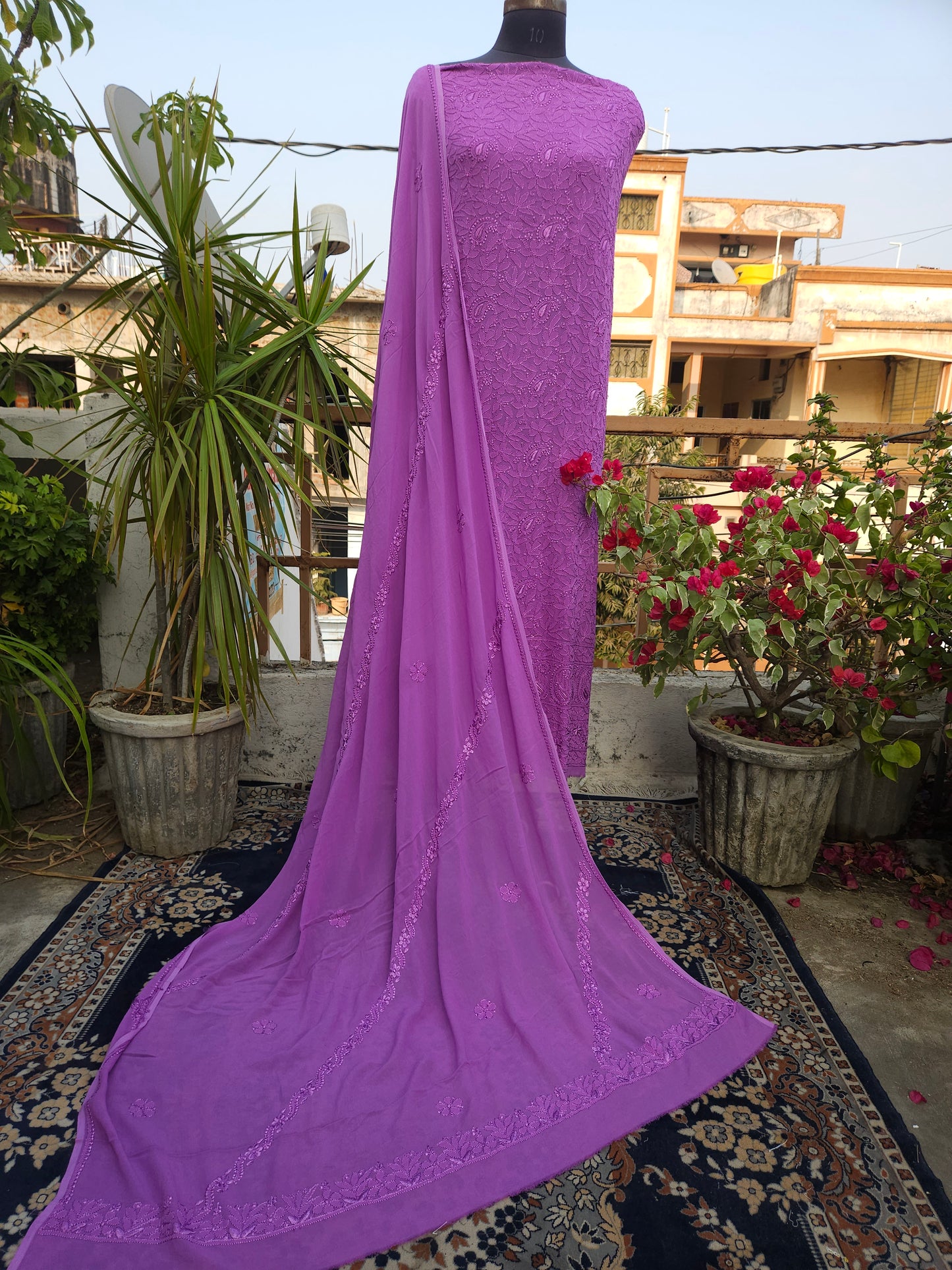 Viscose Georgette 2-Piece Suit (PSC040)