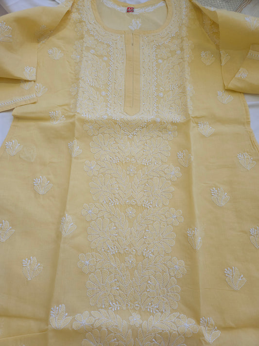Cotton Voil Chikankari Kurta Size 40(PSC134)