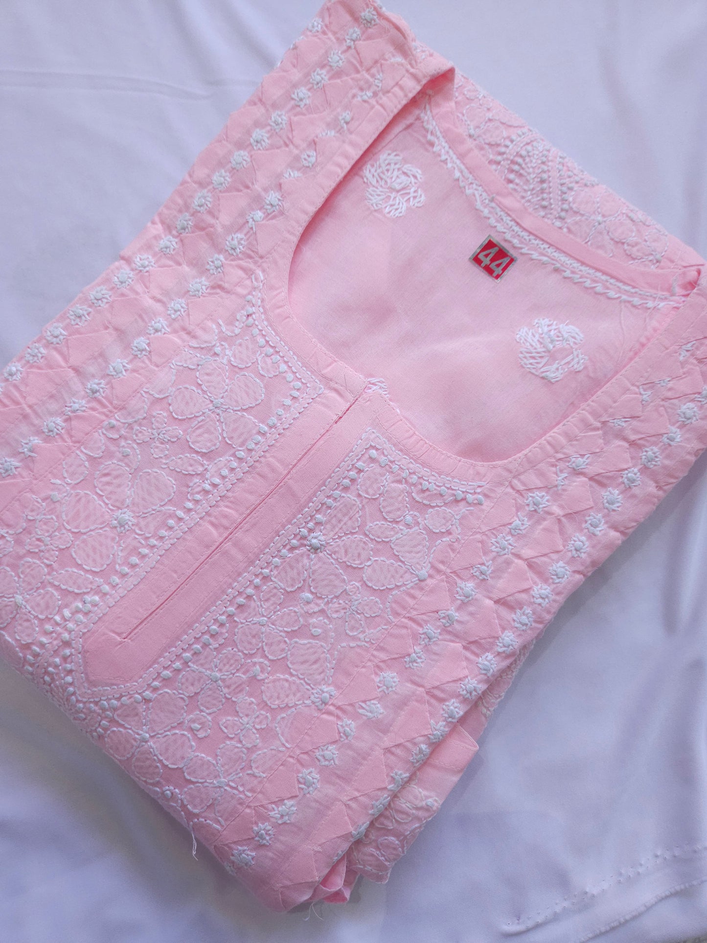Cotton Voil Heavy Daraz Chikankari Anarkali Stitched